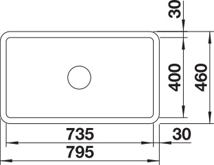 BLANCO VILLAE Farmhouse Single bowl